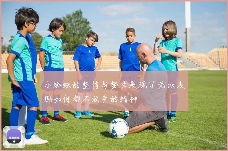 小蜘蛛的坚持与努力展现了无论表现如何都不放弃的精神